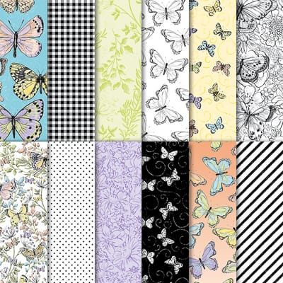 Designerpapier Schmetterlingsvielfalt