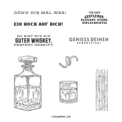 Stempelset Ablösbar Wie Ein Guter Whiskey (Deutsch)