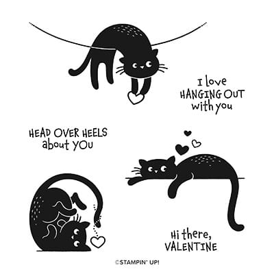 Stempelset Ablösbar Love Cats (Englisch)