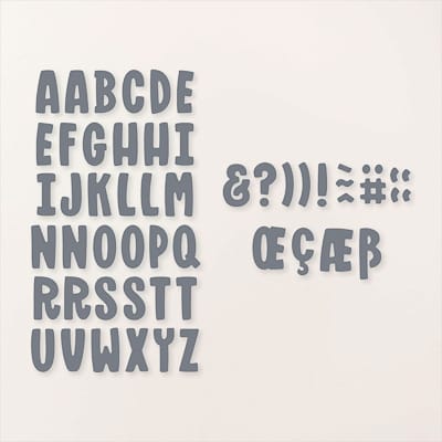 Stanzformen Mini-Alphabet