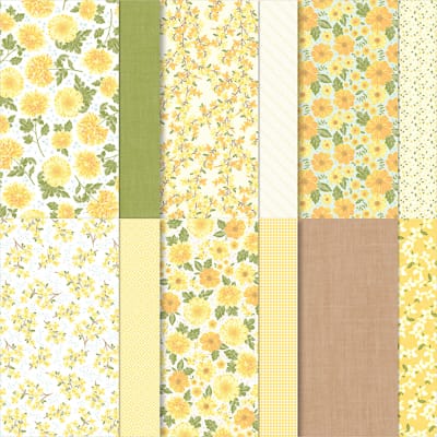 Designerpapier 12’’ X 12’’ (30,5 X 30,5 Cm) Blumen Nach Wunsch