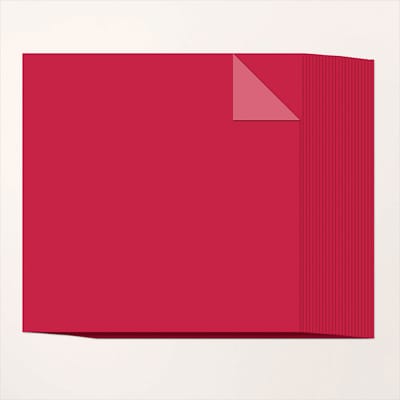 Farbkarton Duo 12’’ X 12’’ (30,5 X 30,5Cm) 12 Bögen Glutrot
